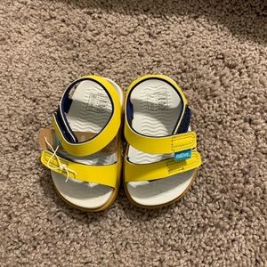 Yellow children’s Native Charley Sandal